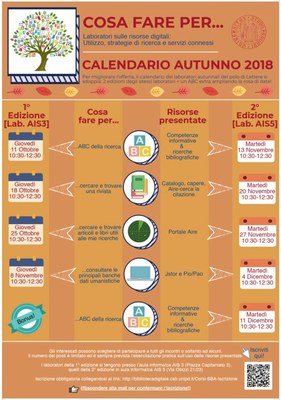 Calendario Lab autunno 2018